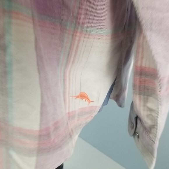 Tommy Bahama Coastline Cord XLT Shirt Mens Button Up Corduroy Grand Isle Plaid - Picture 6 of 13